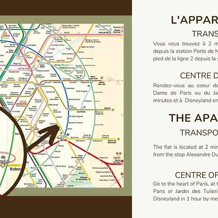 41.Appart 4Pers#1 Bedroom #Pere Lachaise #Nation パリ エクステリア 写真